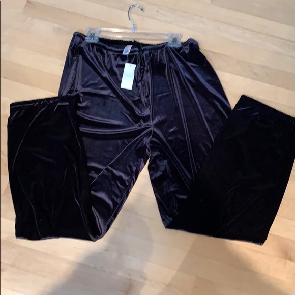 NWT Gap Black Velveteen Drawstring Pant XL - Picture 6 of 6